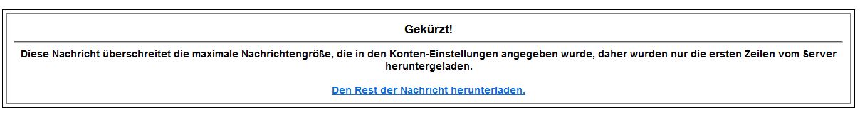 thunderbird rest der nachricht thunderbird rest der nachricht